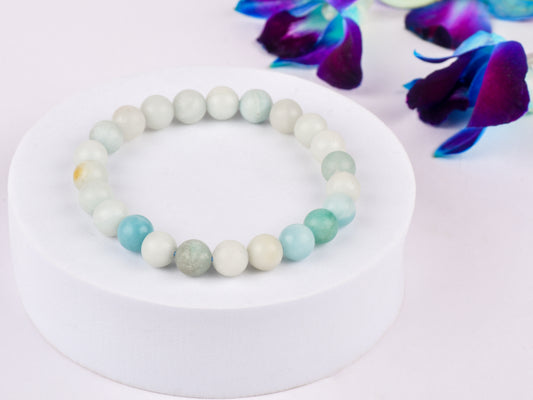 Amazonite crystal stone used for communication and calming energy.