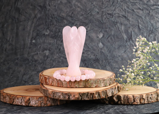 Rose Quartz gemstone for love, compassion, and heart healing energy.