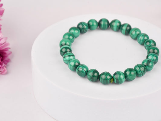 Malachite stone from a different angle for spiritual growth and emotional balance.
