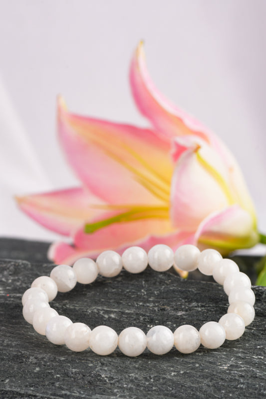 Selenite stone used for purification and protection energy.