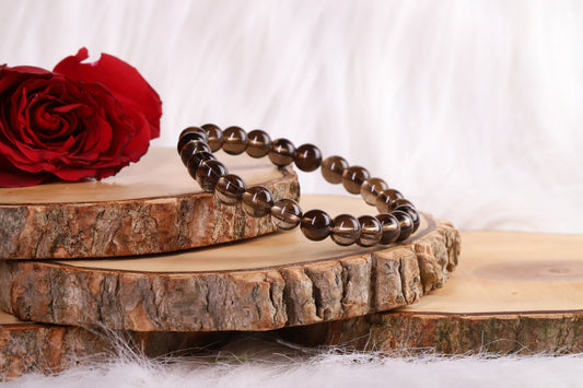 Smoky Quartz stone for grounding and emotional healing.