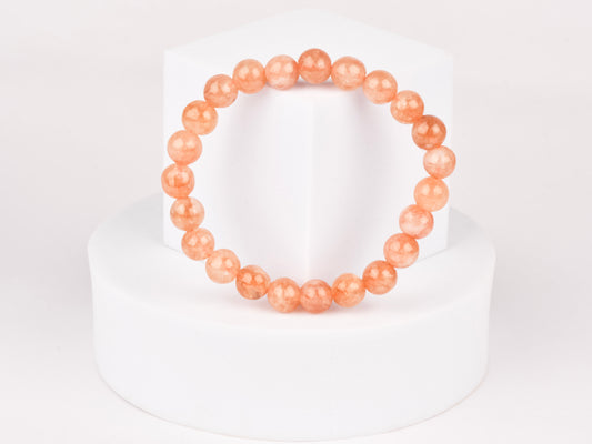 Sunstone crystal promoting positive energy and vitality.