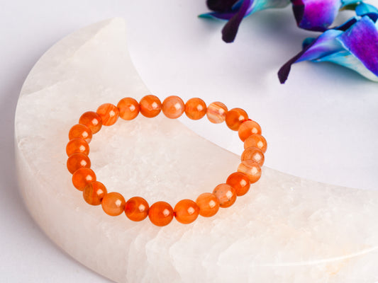 Carnelian gemstone for creativity, confidence, and emotional healing.